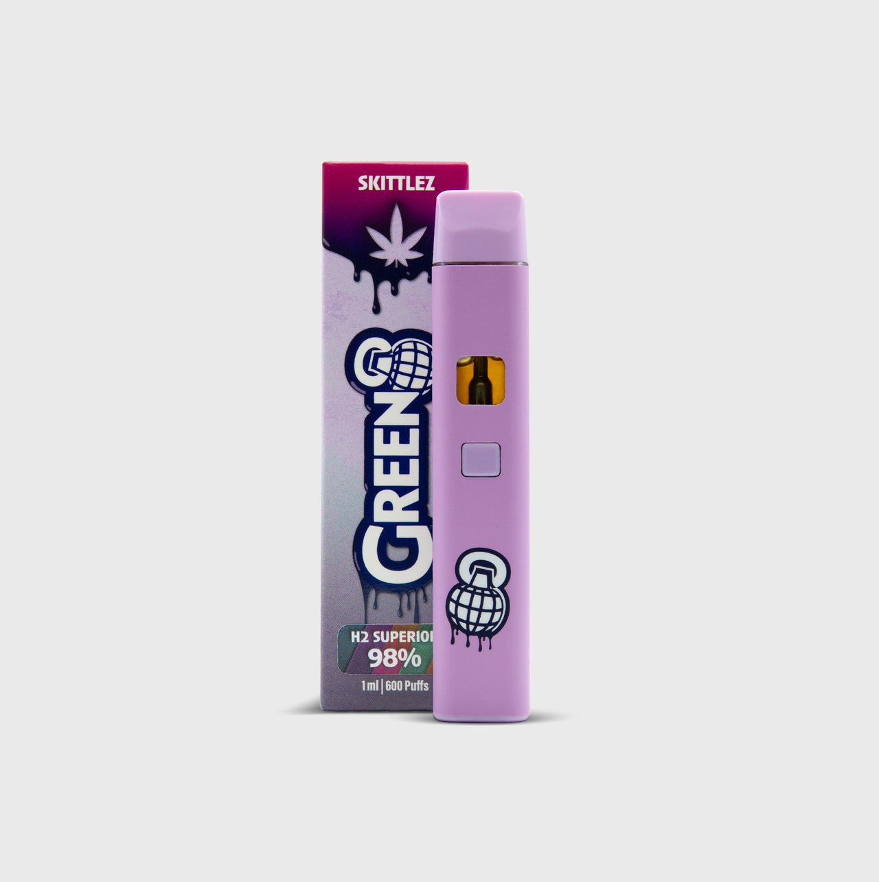 Green8 Disposable Vape 1ml 98% H2 Superior - Zkittlez